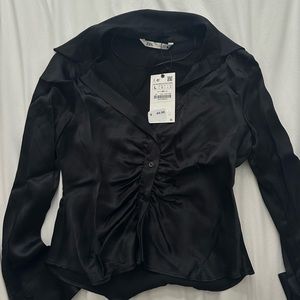 SOLD ZARA Button Up Top